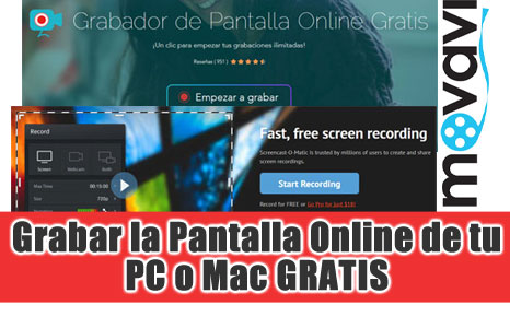 Programas Grabador de Pantalla Online Gratis de tu PC o MAC sin descargar nada