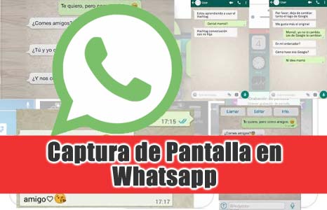 Como hacer una captura de pantalla en Whatsapp