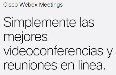 Reuniones de Cisco Webex