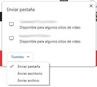 chromecast compartir pantalla pc