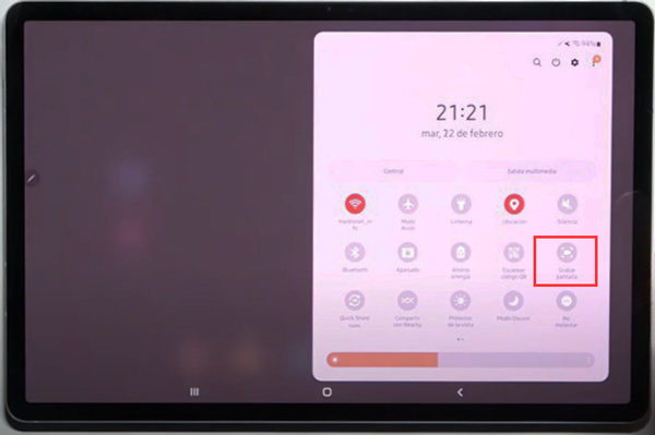 Como hacer para grabar la pantalla en Tablet Samsung Galaxy TAB